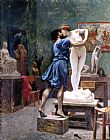 Jean-Leon Gerome Pigmaliao e Galateia painting